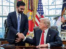 Trump's gloating five-word taunt to boycotting networks as he stands beside free speech crusader Mamdani