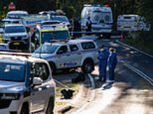 Mother is charged over Blue Mountains alleged stabbing attack on children after passing cyclist discovered bloodied car