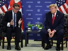 Donald Trump launches fresh attack on Labour's 'terrible deal' to surrender Chagos Islands in first meeting with Andy Burnham