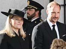 Norway's King and Queen lead royals - including heiress-to-the-throne Ingrid - at funeral for Princess Astrid, who died days after attending her late brother Harald V's funeral