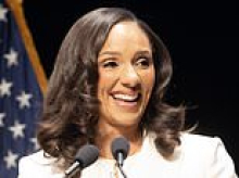 Glamorous Midwest mayor embroiled in scandal after her police chief tried to have photos of her smooching ex-boyfriend REMOVED from internet