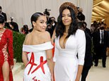 Creator of AOC's infamous Tax the Rich dress owes more than $1million for A-list gala featuring Meghan Markle