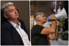 PA ONI LAŽU ČIM ZINU! Srdanović kao otišao u treću smenu, pa snimljen na ulici s megafonom! I TAKO VAS, GRAĐANI SRBIJE, BLOKADERI ZAVARAVAJU I OBMANJUJU (VIDEO)