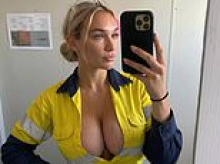 She posed bra-less at mine sites, watched the footy and sold racy videos - but Australia's 'glam FIFO tradie' was even more AI fake than your regular pumped-up influencer