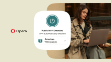 Opera uvaja samodejno zaščito za javna in nezaščitena omrežja Wi-Fi