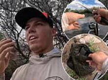 Incredible moment fisherman makes a very surprising catch as he reels in a WEAPON