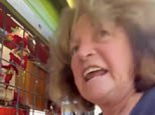'Carousel Karen' erupts at mum in front of her baby as fairground ticket row explodes - and locals start a petition to run her out of town