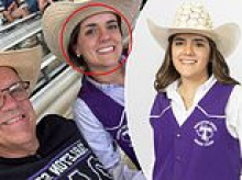 Father of college student killed in freak rodeo accident in front of horrified spectators says he's 'lost his soul' as tributes pour in