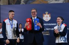 Vučić primio srpske boksere: 