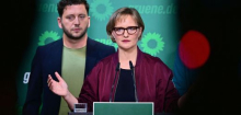 Die Grünen: Franziska Brantner und Felix Banaszak wollen Parteispitze weiterführen
