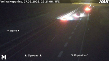 Sudar dva auta i kamiona na autocesti A3 kraj Sikirevaca, ozlijeđeno dvoje, promet stao