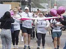 BBC racing commentator John Hunt and daughter Amy complete 120-mile walk in memory of family murdered by crossbow killer