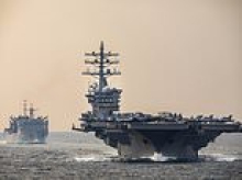 Navy pilots rescued from water after ejecting from aircraft following mishap aboard USS Dwight D Eisenhower