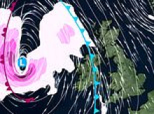 Britain to enjoy unseasonably warm 27C highs and rare 'tropical night' before being hit by 'weather bomb' with heavy rain and 50mph gusts