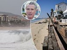 Blundering Gavin Newsom's plan to combat 'super' El Nino is set to DESTROY California's beautiful beaches, experts say