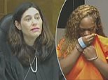 Outraged judge shames sobbing mother accused of leaving her four children including baby and toddler home alone to go on Carnival cruise