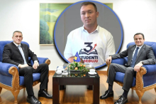 SIN KURTIJEVOG MINISTRA SA MAJICOM BLOKADERSKE LISTE U GRAČANICI! Sve je jasno odakle vetar duva i ko daje podršku za 