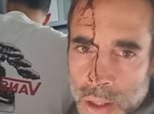 'There is a hijacking. We have taken control of the terrorist - we need help': Passenger films plea for assistance moments after overpowering knifeman who stabbed pilot