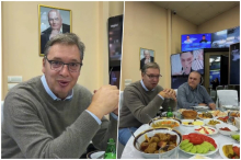 VUČIĆ KOD MARKOVIĆA PALME, DOČEKALA GA BOGATA TRPEZA: Toliko mi se sete probudi kada dođem ovde, a opet se divno osećam (VIDEO)