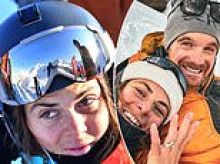 Pro skier, 29, killed in avalanche after being swept 1,300ft down mountain with her newlywed husband