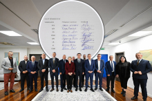 NAPRAVILI SPORAZUM U KABINETU ALJBINA KURTIJA! Albanske stranke iz centralne Srbije dogovorile nastup na izborima 25. oktobra na zajedničkoj listi (FOTO)