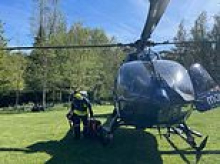 Gruesome injuries after toddler is caught in a lawnmower incident and rushed to hospital