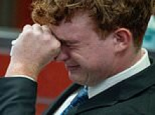 Frat leader, 21, sobs as he's jailed for just 60 days over alcohol poisoning death of student, 18