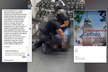 POLICIJA POD PUNOM OPREMOM UPALA U TERETANU I UHAPSILA MLADIĆA! Sa lažnog profila SNS nudio ljudima pare za mitinge (VIDEO)