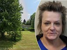 Spiky-haired woman, 58, told neighbor 'I'm the new Freddy Krueger' then began dancing with pitchfork during menacing interaction over chickens, cops say