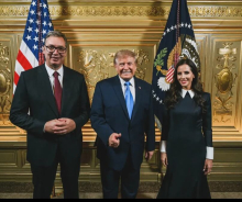 SLIKA KOJA RUŠI PODLE LAŽI BLOKADERA: Tamara Vučić objavila fotografiju Aleksandra Vučića i Donalda Trampa kako nasmejani poziraju u Njujorku