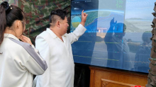 Kim poveo kćer pa skupa gledali lansiranje novog projektila