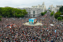 V Madridu zaradi stanovanjske politike na ulicah na tisoče protestnikov