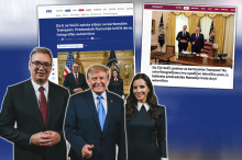 JESTE KARTON, ALI OD VAŠEG OBRAZA! Bedna podvala Nove i N1 oko fotografije Vučića i Trampa: ČITAOCE PONIZILI, SEBE (KUD ĆE VIŠE?!) OBRUKALI