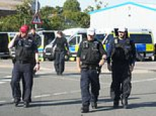 Police 'preparing' for more small boat arrivals after dinghy heading for the south coast seen in the English Channel