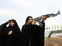 Tehran holds its first military training course for women after calls for Iranians to 'sacrifice themselves'