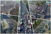 NAJDUŽE KOLONE U SMERU KA NOVOM BEOGRADU: Gužve ima ali ne i zastoja (FOTO)