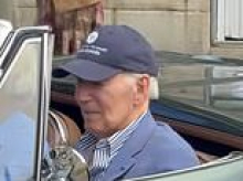 Visibly frail Joe Biden appears with Jay Leno to show off classic Corvette at car show