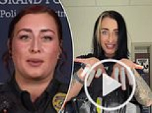 Female cop under investigation after posting video of herself in her uniform pretending to shoot a gun to 'white girl wasted' audio