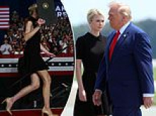 Trump parades 'perfect' Natalie Harp on stage and likens her to a Price Is Right model