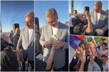 POTEZ BAKE NADEŽDE RAZNEŽIO SRBIJU! Probila se kroz gužvu u Mionici, izvadila poklon iz kese koji se ne kupuje novcem! Njene reči ODUŠEVILE (VIDEO)