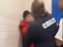 Disturbing video shows school coach pin cursing boy to wall after fight erupted over bathroom