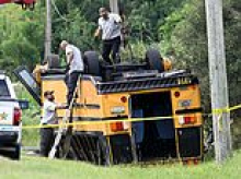 Sheriff releases nightmarish video of school bus overturning and killing girl, 16, as well as innocent man driving to work after second car crossed center line