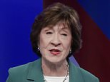 Democratic Senate hopeful blasts 'arsonist' Susan Collins in debate showdown for voting with GOP then trying to distance herself from Trump