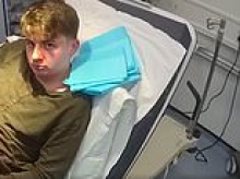 Bloodied 'Dexter-obsessed' killer smirks to camera as he is stopped in street by police after murdering woman - as images show inside copycat's Airbnb 'kill room'