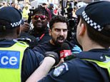 Tense scenes in Melbourne as Israel supporters square off against pro-Palestine activists holding 'heartless' vigil three years to the day since the bloody October 7 massacre