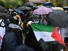 Five arrested during October 7 demo in London: Met Police say spontaneous protest 'incited racial hatred' outside Board of Deputies of British Jews office