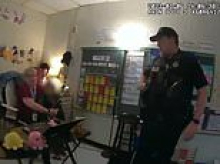 Jaw-dropping new bodycam shows boy, 6, curse and threaten cops moments after he shot his teacher with gun he brought to school