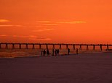 Calm before the storm: Ominous sunset lights up Florida skies as Hurricane Isaias barrels toward coast with evacuations underway