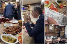 VUČIĆ DOBIO RAČUN U RESTORANU, OSTAO ŠOKIRAN CIFROM 