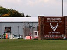 Two Latvians arrested for trespass after 'breaking through perimeter fence' at RAF base used by US military intelligence are released on bail